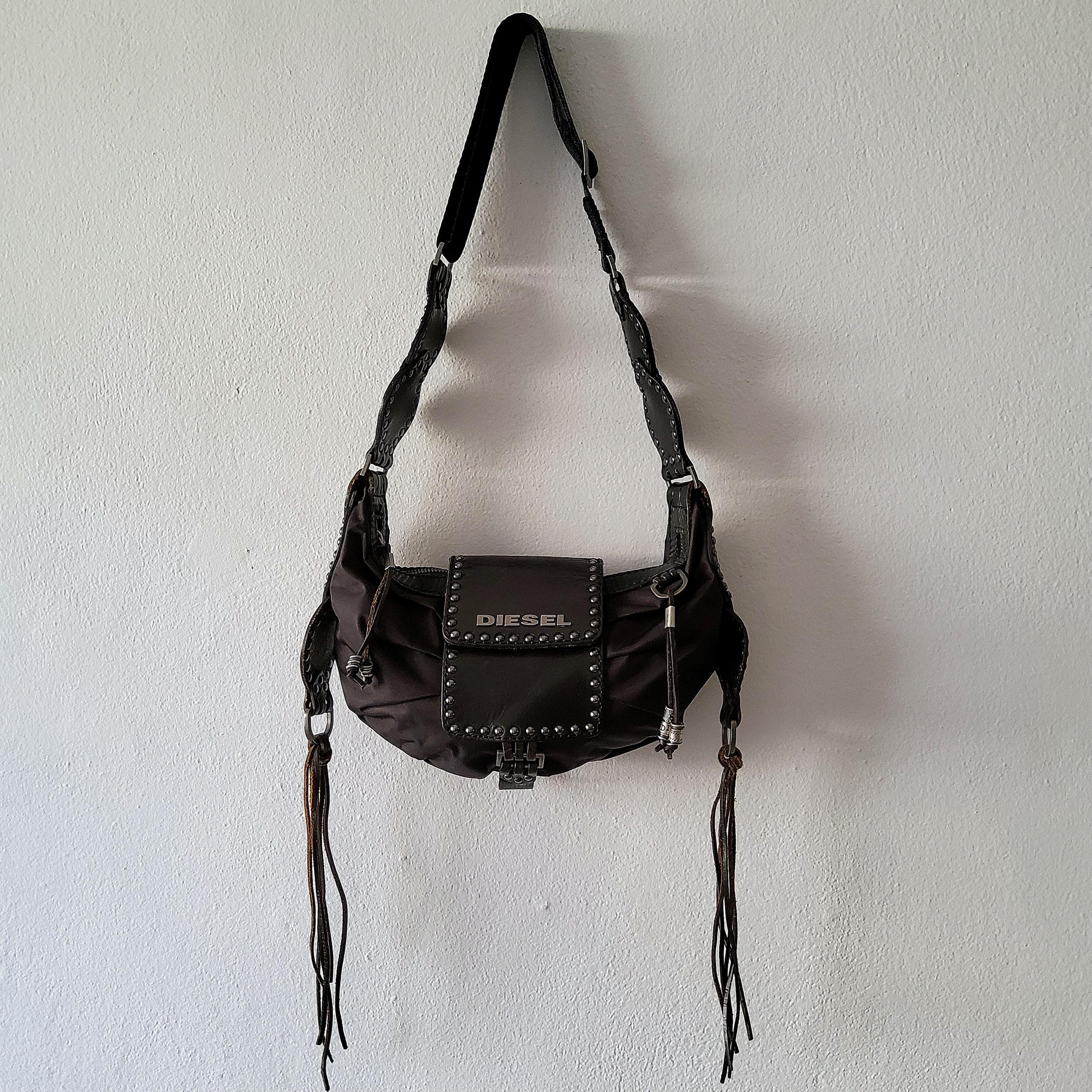 バッグ vintage DIESEL leather studs bag Excellent-Mint] DIESEL Shoulder Bag Leather Studs Women Y2K