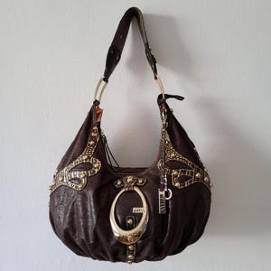 Guess rare vintage y2k post-apocalyptic grunge hobo bag