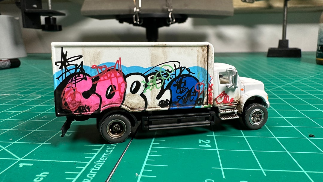 Custom Weathered HO Scale Box Truck 004 Etsy