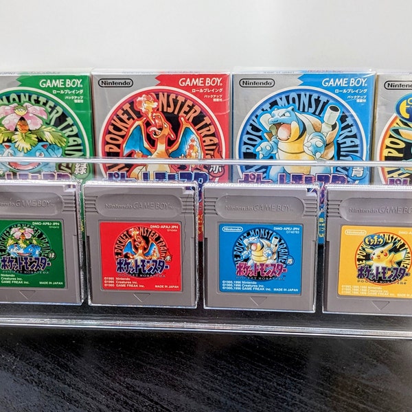 Gameboy Game Cartridge Display - 4 Cartridges