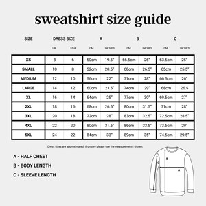 the sweatshirt size guide for men