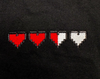 Chemise/sweat/sweat à capuche Minecraft coeurs