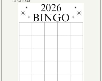 2026 Bingo Card