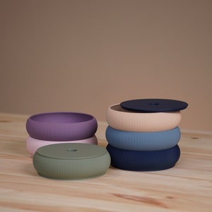 Kauni jewelry box - bowl with lid, key bowl, jewelry box - stackable Scandi design