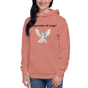 Unisex Hoodie watercolor of angel