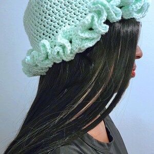 Crochet Ruffle Hat - Etsy
