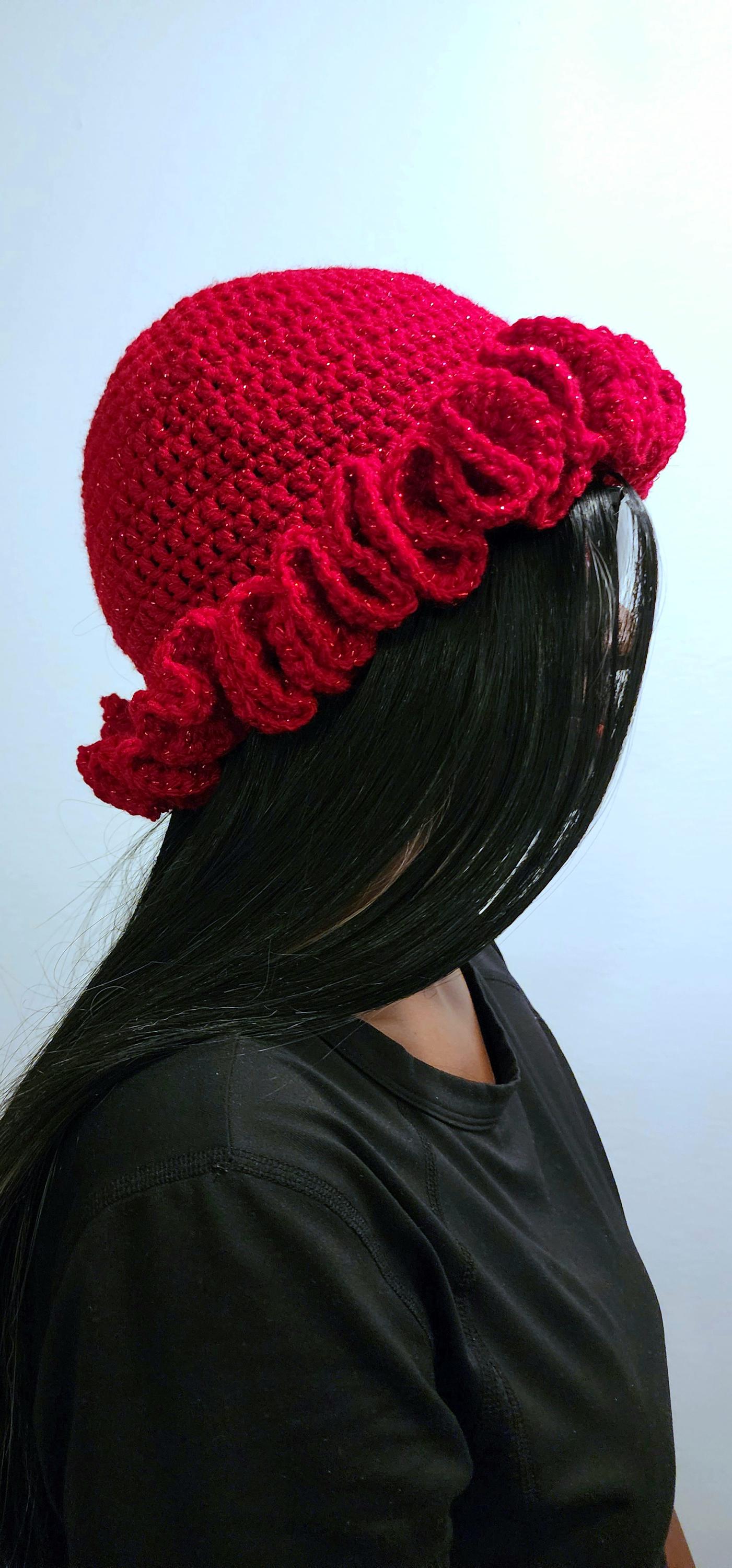 Crochet Ruffle Hat - Etsy