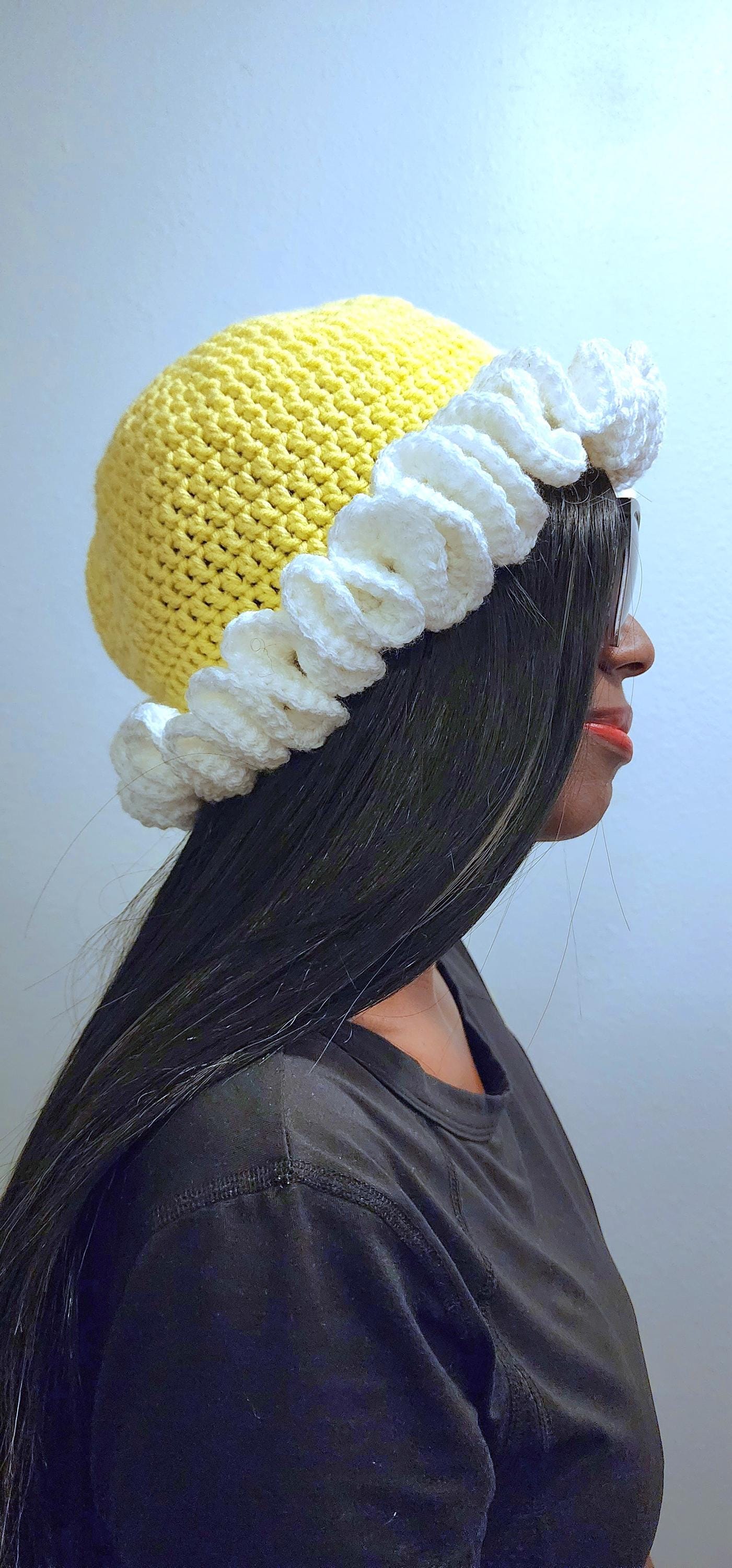 Crochet Ruffle Hat - Etsy