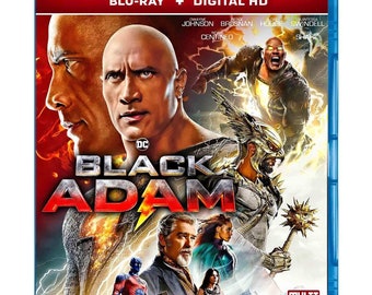 Black Adam 2022 Blu-Ray Digital HD Movie Dwayne Johnson Free Shipping Region Free