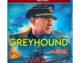 Greyhound 2020 Blu-Ray Digital HD Movie Tom Hanks Free Shipping Region Free