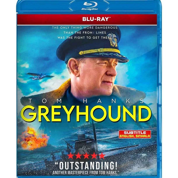 Greyhound 2020 Film numérique Blu-Ray HD Tom Hanks Livraison gratuite Région gratuit