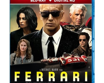 Ferrari 2023 Blu-Ray Digital HD Movie Sport Thriller Adam Driver Free Shipping Region Free