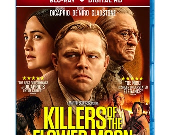 Killers of the Flower Moon 2023 Blu-Ray Digital HD Movie True Crime Documentary Leonardo DiCaprio Free Shipping Region Free