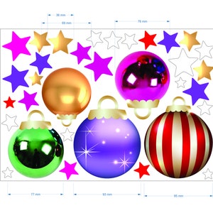 Christmas Window Decals with Decorative 3D Effects, Vinyl Decals For Xmas, Holiday Stickers for Windows, DIY Decoration Party Supplies