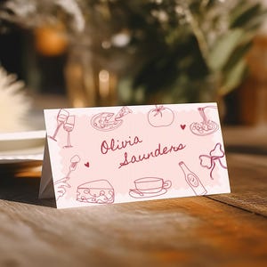 Faire-part d'anniversaire La Dolce Vita : thème italien, motif ondulé (téléchargement numérique) image 8