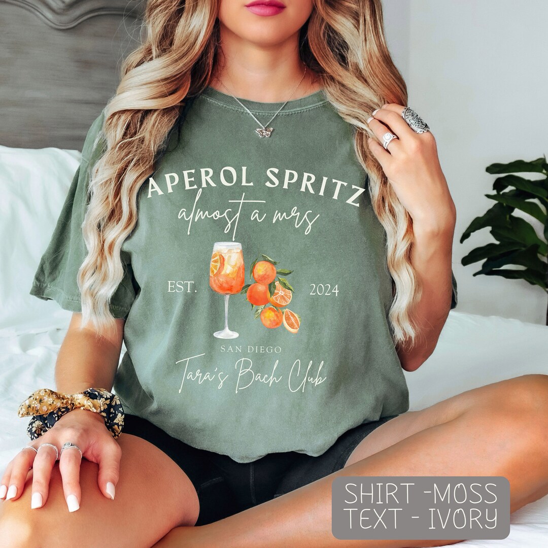 Aperol Spritz Club Shirt, Custom Bachelorette Tshirt, Aperol Spritz ...