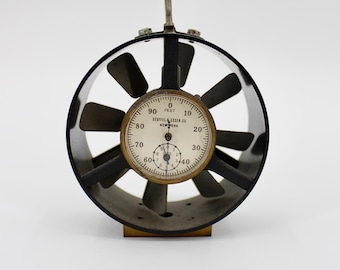 Anemômetro de mineiro Kueffel & Esser antigo, c. 1900-1940
