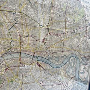 Carte de Londres Let's Pocket de 1881