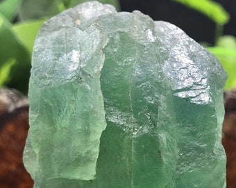 Raw Green Fluorite Crystal Specimen: Healing Stone (207g)