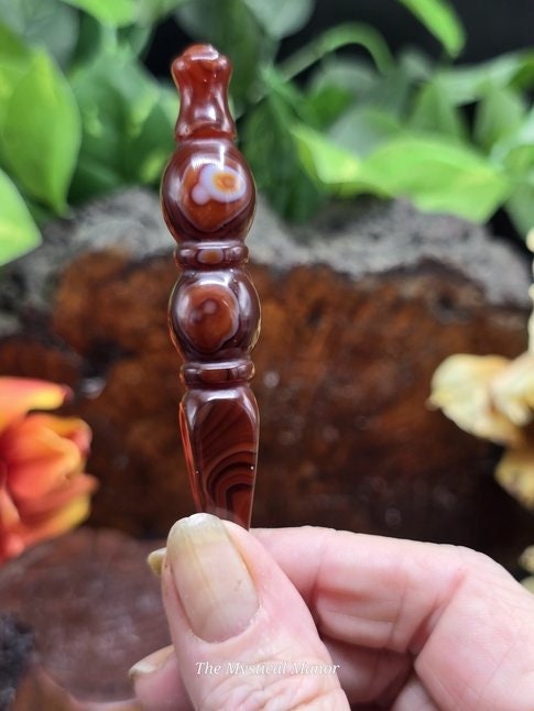 Rare China Inner Mongolia Gobi Eye Agate Stone Vajra Metaphysical, healing Reiki, gift for her/him