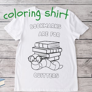 Kids coloring shirt svg, kids shirt svg, kids shirt png, coloring tshirt, bookworm svg, bookworm png, book shirt svg