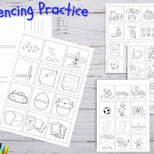 Oefening met sequencing in 3 stappen, sequencing voor kinderen afdrukbaar
