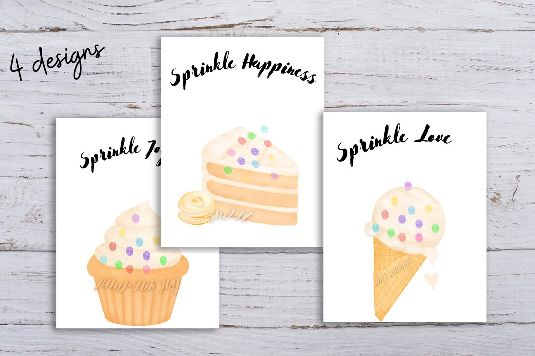 Dessert Art, Fingerprint Printables, Kids Fingerprint Art, Thumbprint
