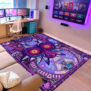 Zelda Rug, Game Room Decor, Non Slip Area Rug