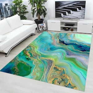 Colorful Marble Rug, Marble Effect Rug, Marble Rug, Marble Area Rug, Abstract Rug, Marble Decor, Marble Design Rug, Marble Texture Rug