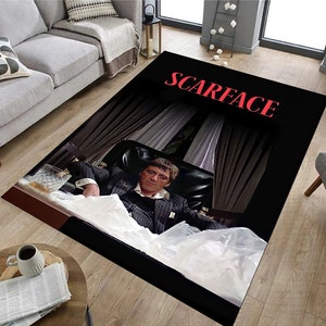 Scarface Rug, Tony Montana, Mafia Movie Decor image 1