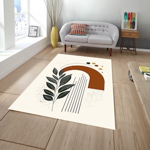 Mid Century Rug, Mid Century Area Rug, Minimalist Rug, Mid Century Modern Rug, Modern Design Rug, Abstract Rug, Geometric Rug
