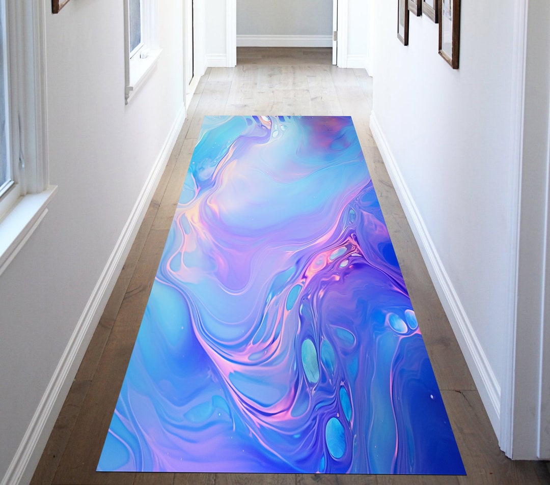 Pattern Runner Rug, Magic Rug, Kids Room Rug, Colorful Runner, Shining ...