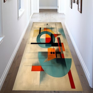 Mid Century Runner Rug, Mid Century Modern Rug, Mid Century Pattern Rug, Mid Century Hallway, Mid Century Area Rug, Mid Century Decor Rug
