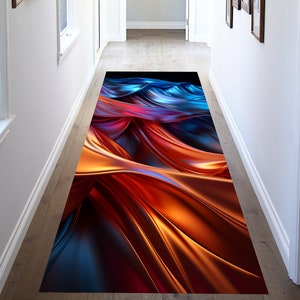Colorful Runner Rug, Patterned Runner Rug, Modern Runner Rug, Abstract Style Rug, Colorful Rug, Modern Design Rug, Abstract Area Rug