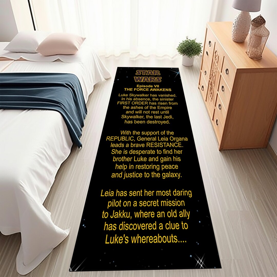 Star Wars Crawl Rug, Opening Star Wars Rug,star Wars Runner, Star Wars ...