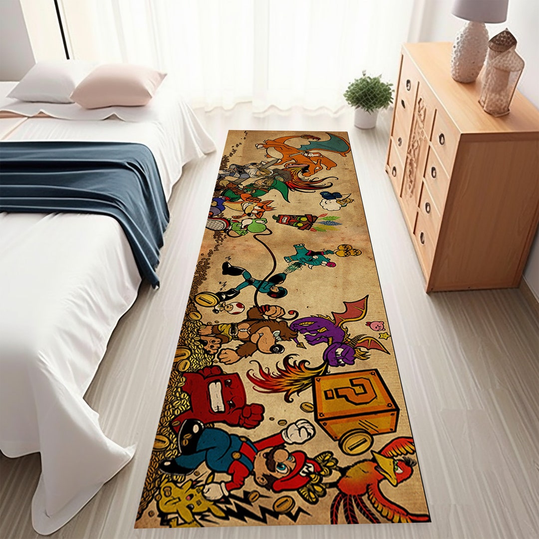 Game Room Runner, Retro Game Runner, Runner Rug,gamer Runner, Kids Room ...