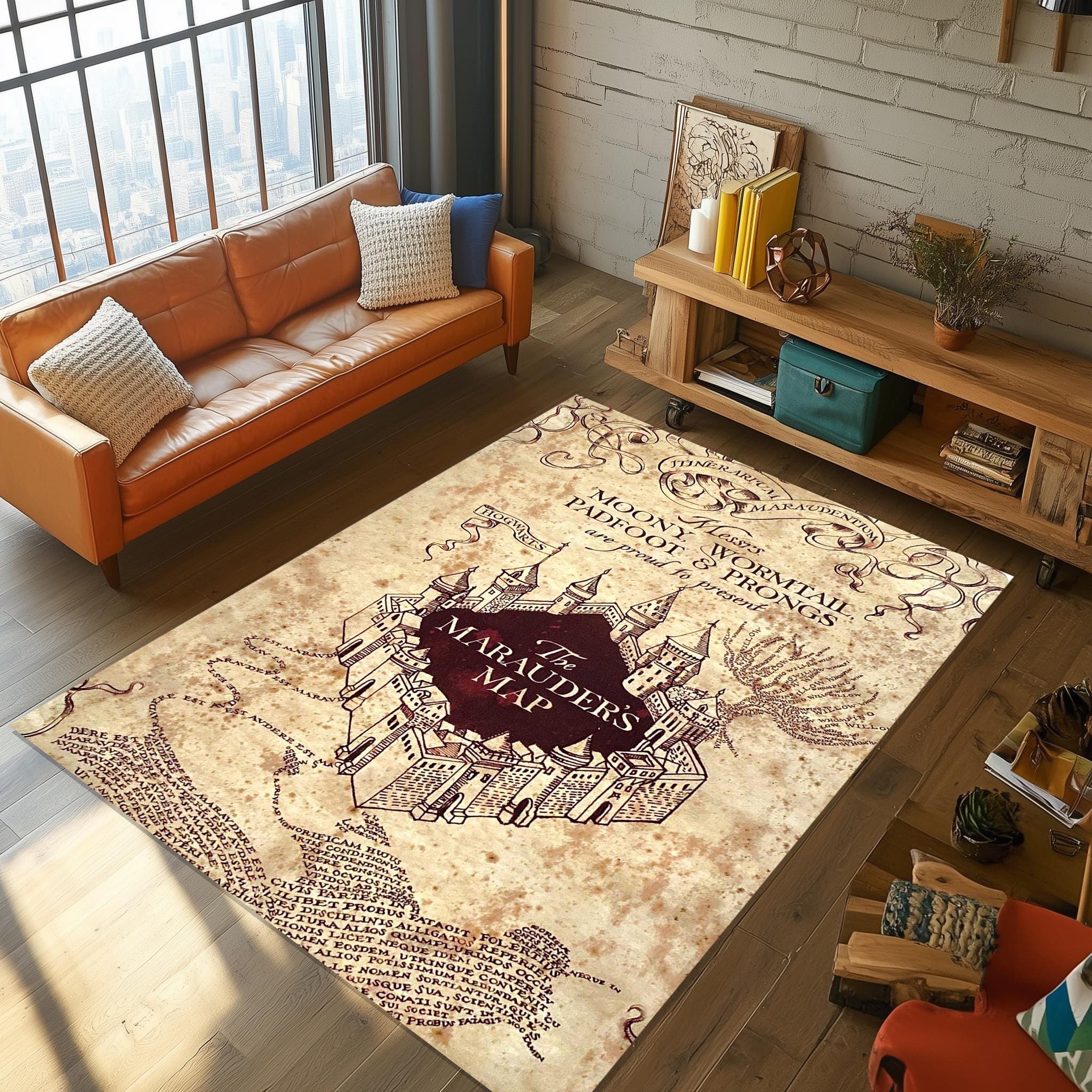 Marauder's map rug - Etsy 日本