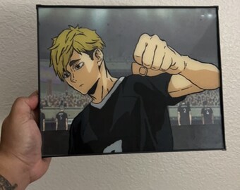 Miya Atsumu Glass Painting