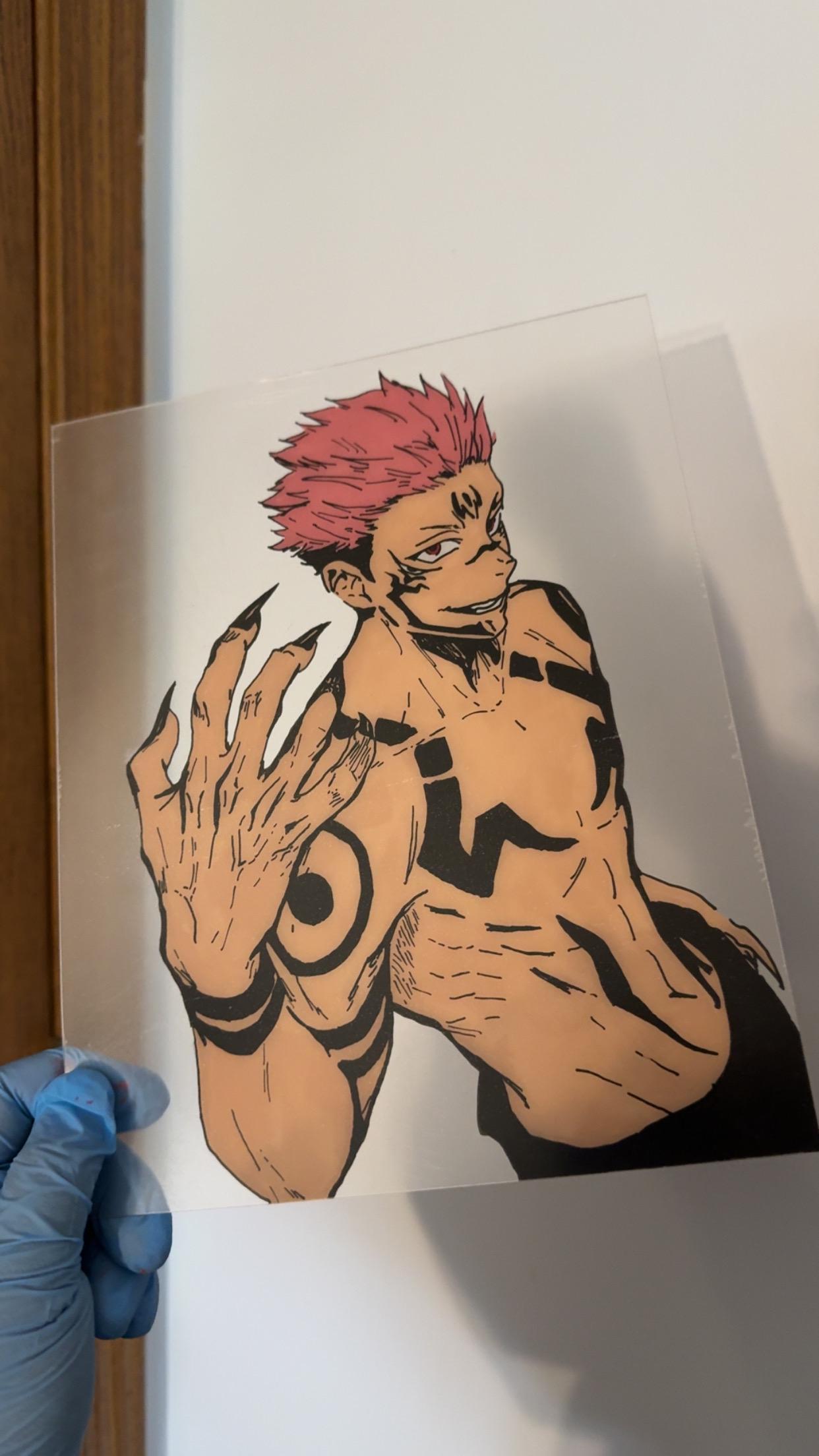 Sukuna Glass Painting