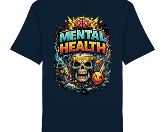 Mental Health T-Shirt Back Print Trend Style - Organic Shirt