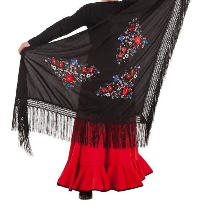 embroidered spanish shawl