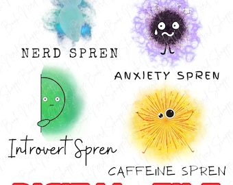 Archivo digital Spren, Nerd, Ansiedad, Cafeína, Spren introvertido, Archivo de las Tormentas, Brandon Sanderson, Cosmere, Nacidos de la Bruma