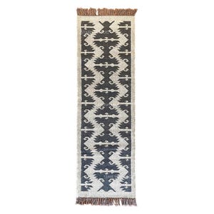 Multi Sizes Runner rug for stairs, Handwoven Geometric Indian Rug, Kilim Runner Rug for Entryway | Hallway | kitchen | Bedside | Office