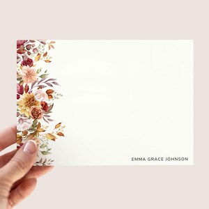Bearbeitbare Herbst Personalisierte Grußkarten Benutzerdefinierte Herbst Briefpapier Set Thanksgiving Grußkarten personalisiertes Geschenk für ihren digitalen Download