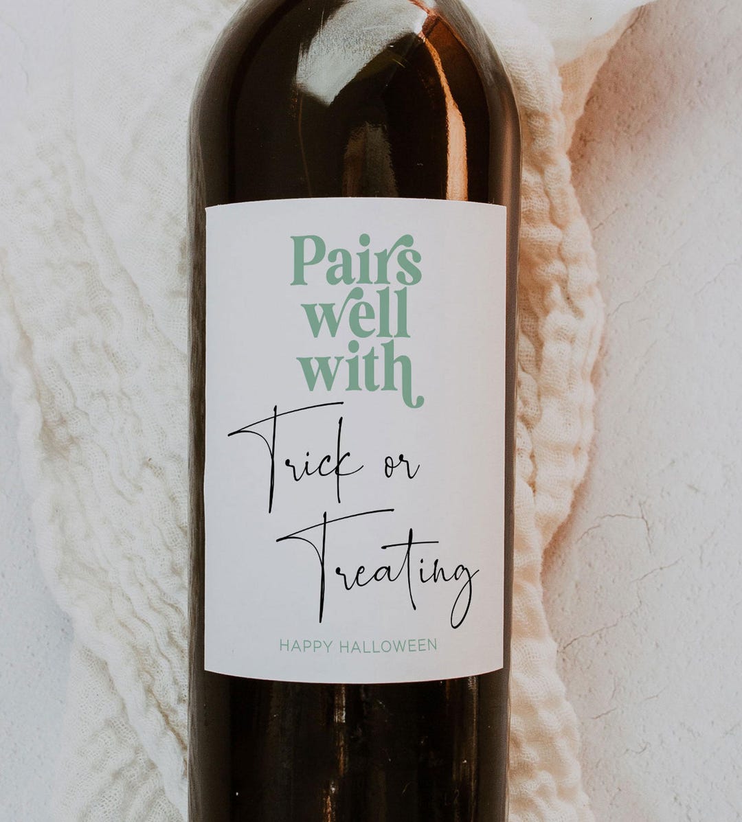 Halloween Wine Bottle Label Printable – Spooky Trick or Treating Decor ...