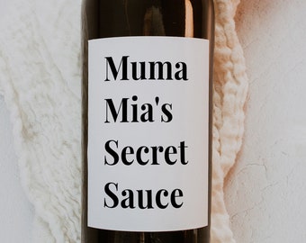 Funny Mother's Day Wine Label – Editable Wine Bottle Sticker for Mom – Personalized Gift for Her – Instant Download Template