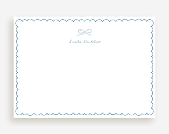 Personalisierte Briefpapier Grußkarten, Dankeskarte, Schleife Briefpapier, flache Note Karte, personalisierte Karte, Benutzerdefinierte Namenskarte, printable Briefpapier