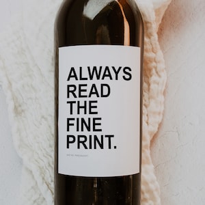 Printable Pregnancy Announcement Wine Label Read the Fine Print Wine ...