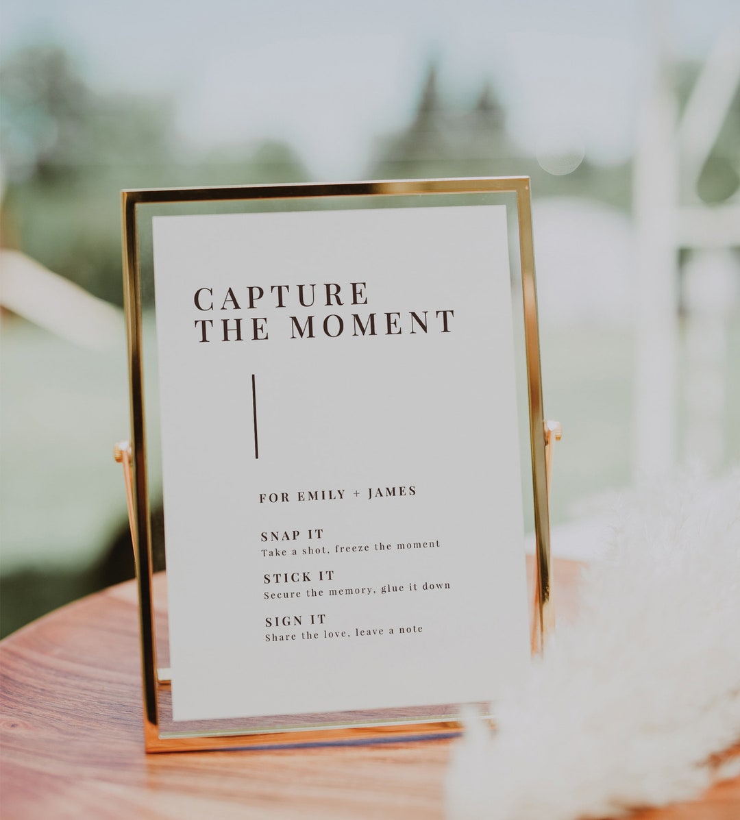 Editable Photo Guest Book Sign Template, Capture the Moment Sign ...