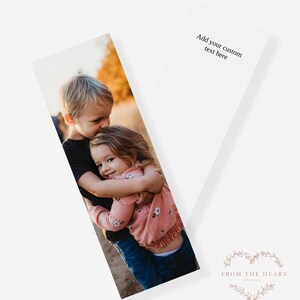 Editable Custom Photo Bookmark, Bookmark Template, Paper Bookmarks, Name Bookmark,  Printable Bookmark, Fun Bookmarks, Templett Template